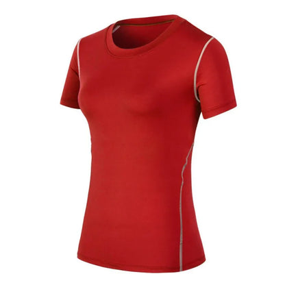 Fitness Women Quick Drying Elastic T-Shirt