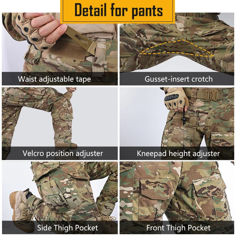 IDOGEAR Hunting Clothes for Men, Camouflage Uniform