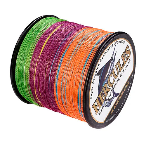 Fishing Line, 4 Strands, Multifilament PE, 500m, 6-100LB