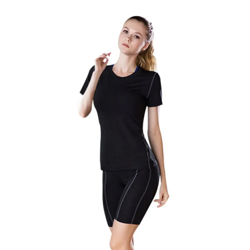 Fitness Women Quick Drying Elastic T-Shirt