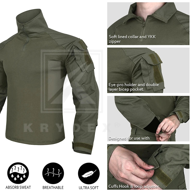 KRYDEX Ranger Green G3 Tactical BDU Hunting Shirt