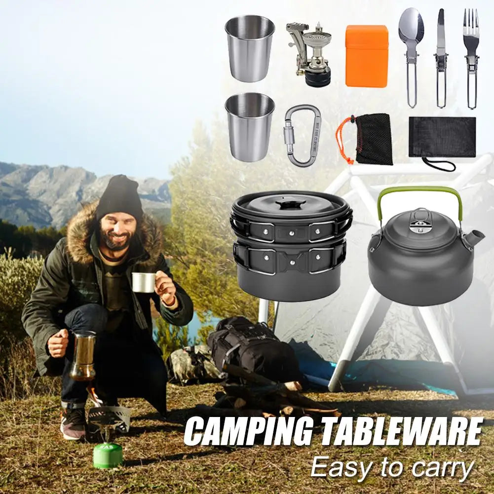 Outdoor Camping Aluminum Cookware Set