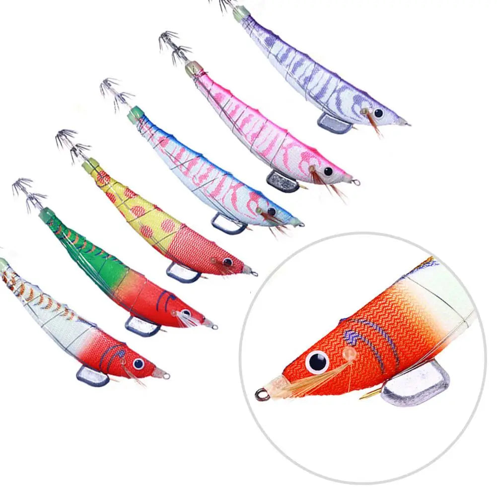 5-20pcs Luminous Wood Shrimp, Fake Crankbait Fishing Lures