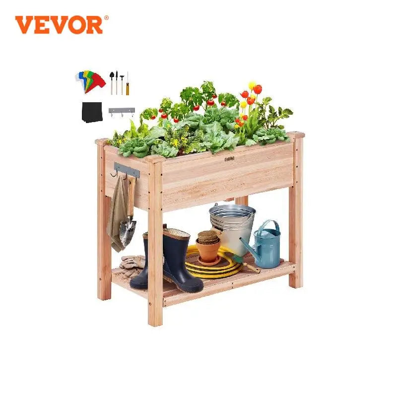 VEVOR Wooden Raised Garden Bed Planter Box