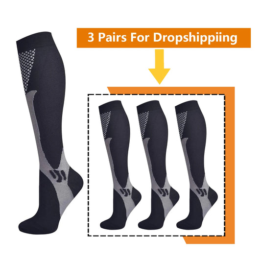 Brothock 3 Pairs For Dropshipping Compression Socks 20-30 mmHg