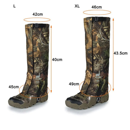 Adjustable Snow Boot Gaiters Comfortable Breathable Oxford Cloth