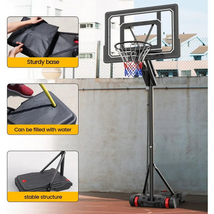 Portable Basketball Hoop Outdoor 5.5FT-9.5FT