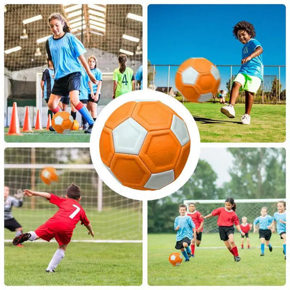 Swerve Soccer Ball, EVA Rubber Flexible Kicker Ball For 5-15 Year Olds