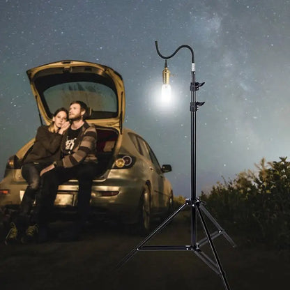 2m Light Stand Folding Telescoping Tripod, Adjustable Lightweight