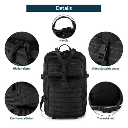 25L/50L Sturdy Nylon Waterproof Tactical Sports Backpack