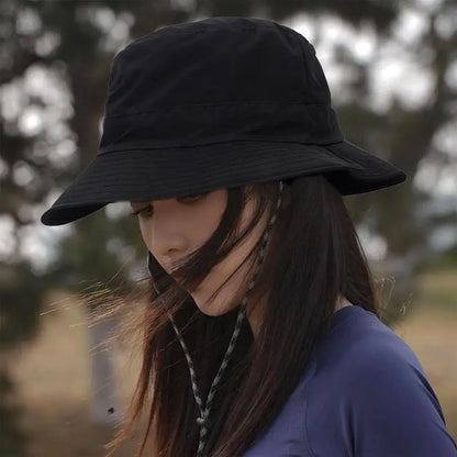 Drawstring Sun Hat for Women