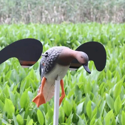 Wind Powered Motion Duck Decoy with Support Foot Remote Control