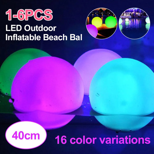 40CM LED Glowing Beach Ball Lawn Lamp