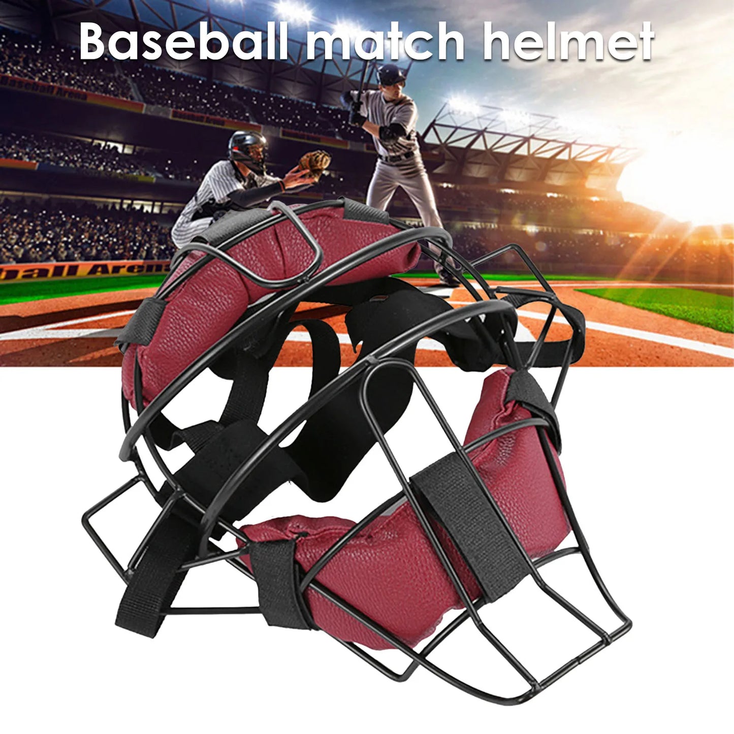 Baseball Protective Helmet, Softball Face Mask, Durable Fielder Head Guards