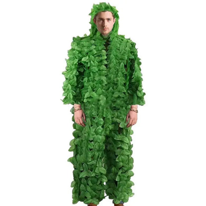 3D Woodland Camouflage Green Leaf Jungle Suit