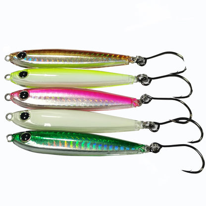 5pcs Epoxy Resin Jigs, Epoxy Fishing Jig Lure, Mixed Colors