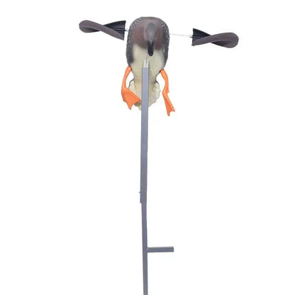 Wind Powered Motion Duck Decoy with Support Foot Remote Control