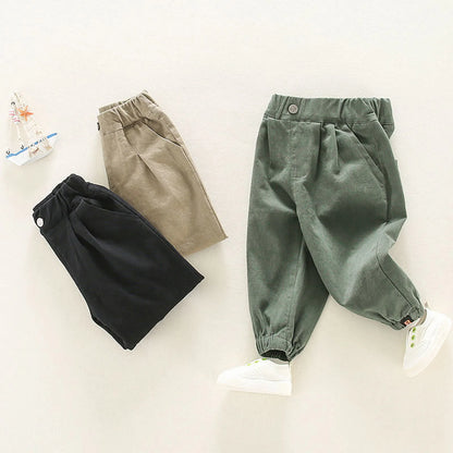 Toddler Boy Casual Solid Color Leisure Leggings