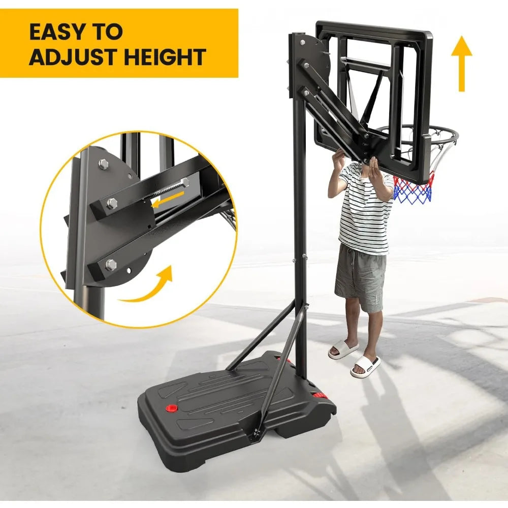 Portable Basketball Hoop Outdoor 5.5FT-9.5FT