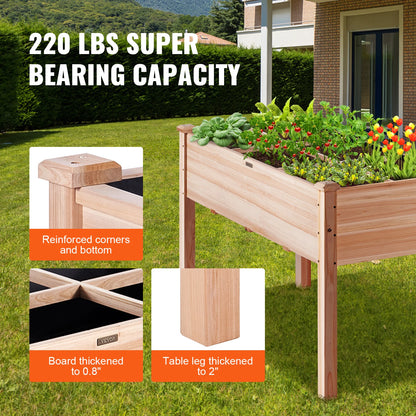 VEVOR Wooden Raised Garden Bed Planter Box