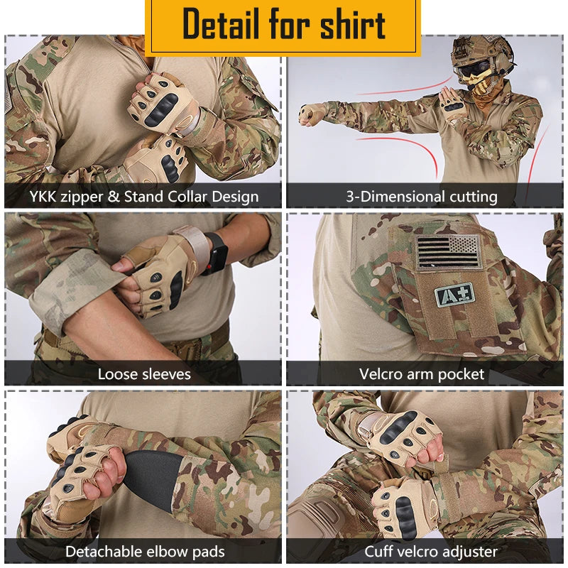 IDOGEAR Hunting Clothes for Men, Camouflage Uniform