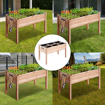 VEVOR Wooden Raised Garden Bed Planter Box