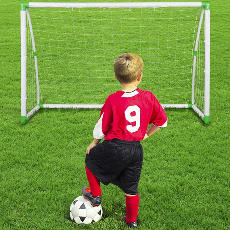 182x120x80cm Soccer Goal and Mesh Net PVC Tube