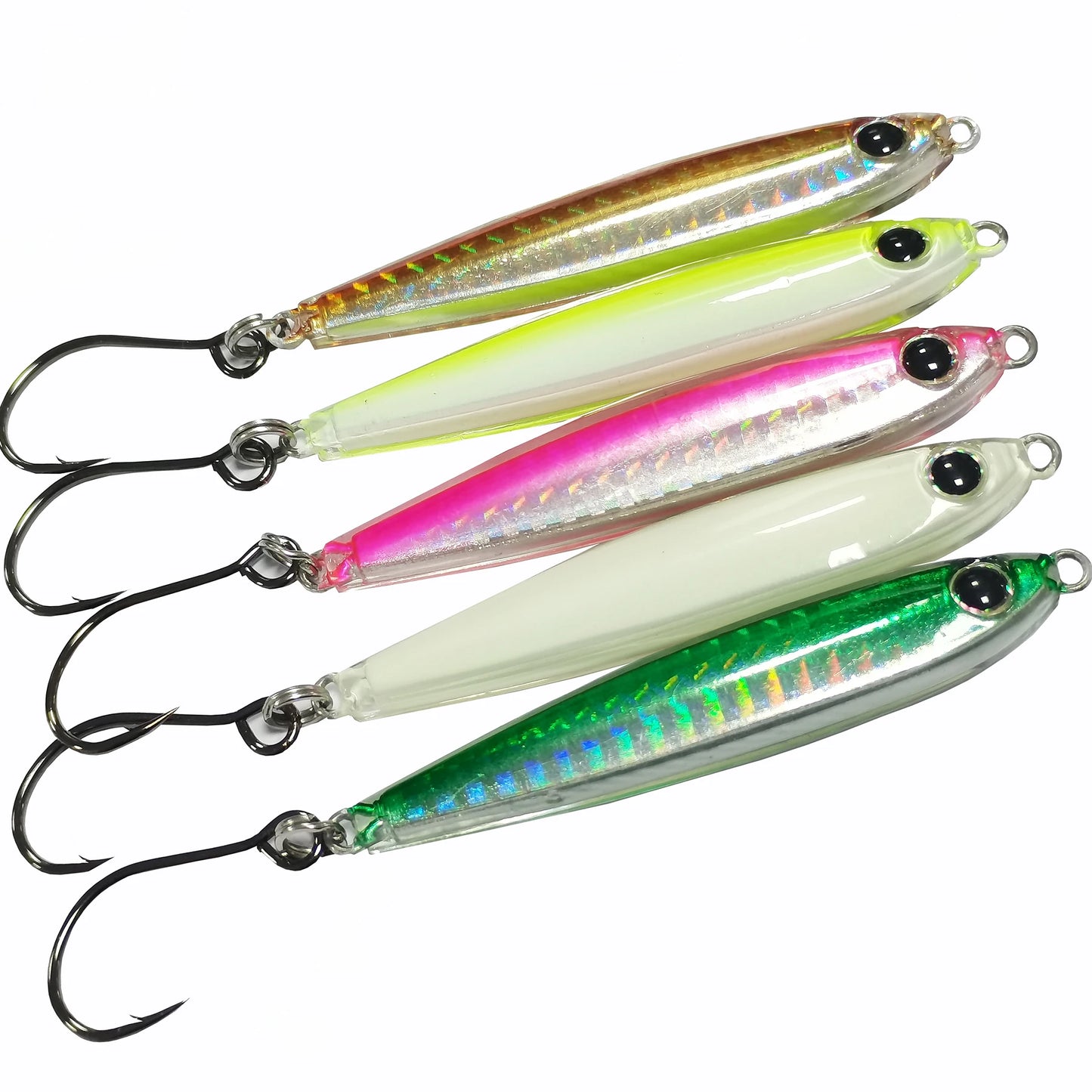 5pcs Epoxy Resin Jigs, Epoxy Fishing Jig Lure, Mixed Colors