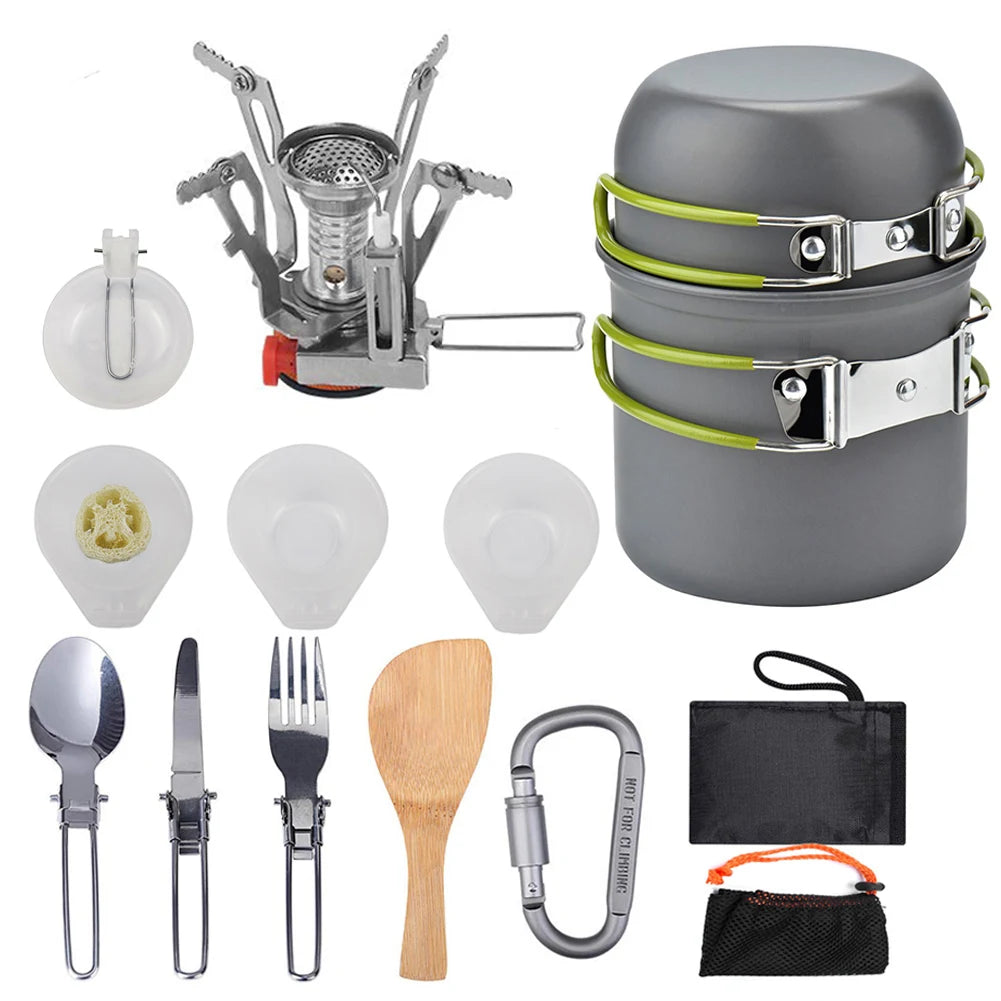 Outdoor Camping Aluminum Cookware Set