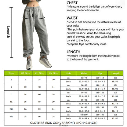 Women High Waist Casual Jogging Sweatpants