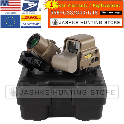 558+G43 G33 Holographic Collimator Sight Reflex with 20mm Rail Mounts