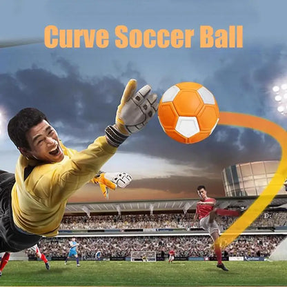 Swerve Soccer Ball, EVA Rubber Flexible Kicker Ball For 5-15 Year Olds