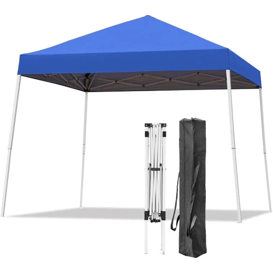 10X10 FT Pop-Up Canopy Outdoor Instant Tent Slant Legs with Carrying Bag