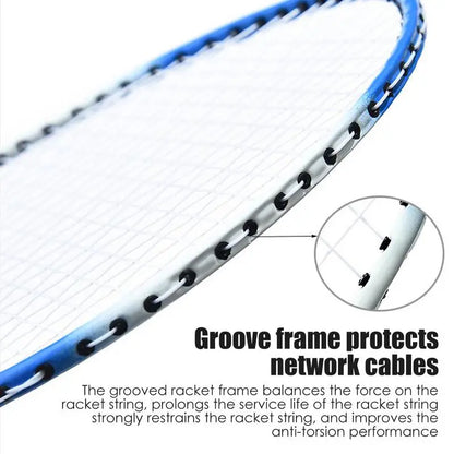 Professional Badminton Rackets And Carrying Bag Set