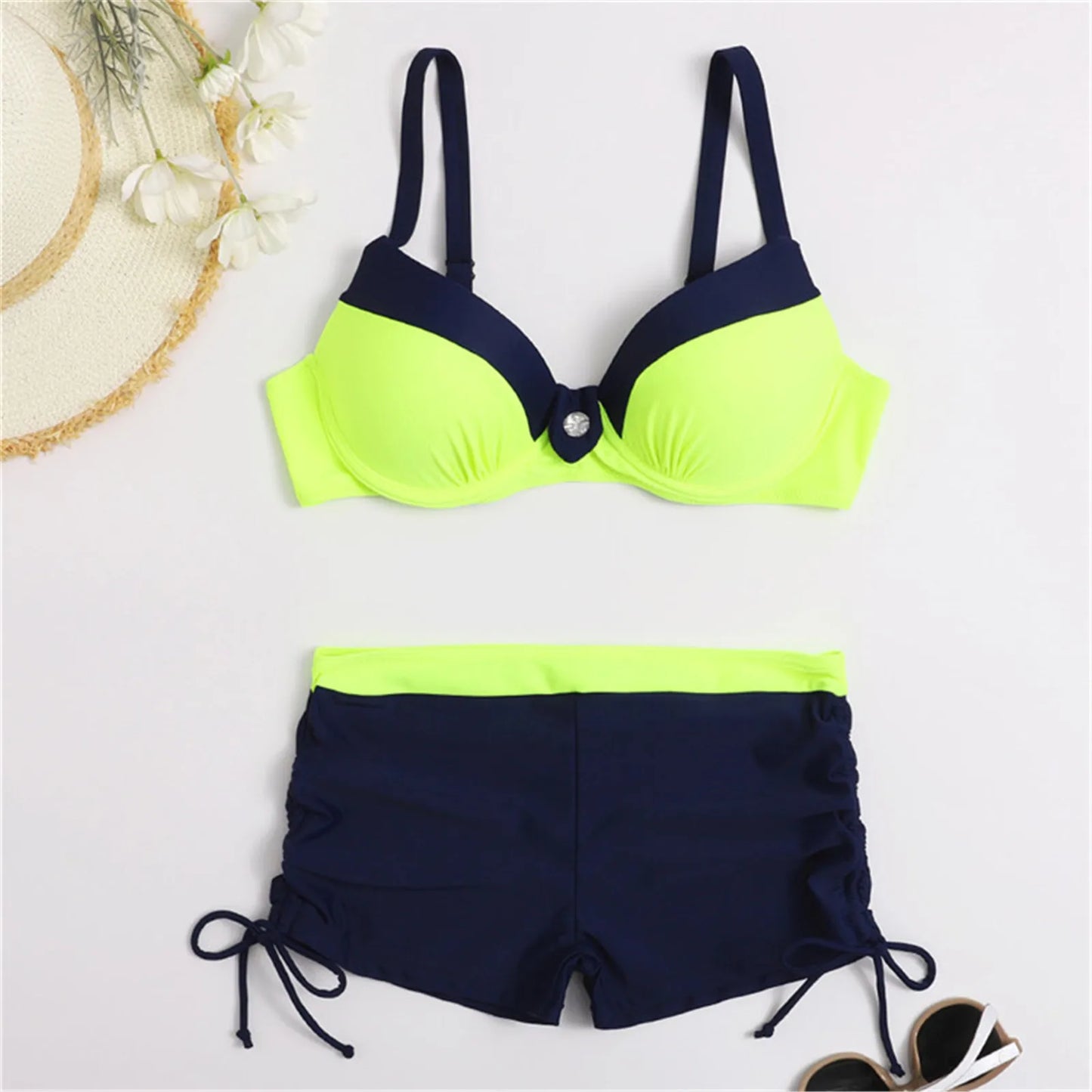 Women Tankini Set Swimwear Swimsuit Push Up Beachwear