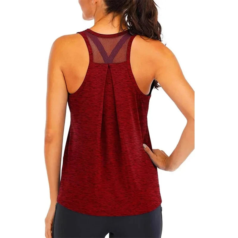 Women Yoga Wear/Loose Fit Crop Tank