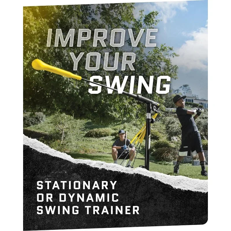 Premium Portable Batting Practice/Hitting Swing Trainer System, All Ages Training